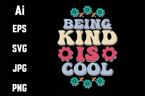 Being Kind is Cool Keychain Svg