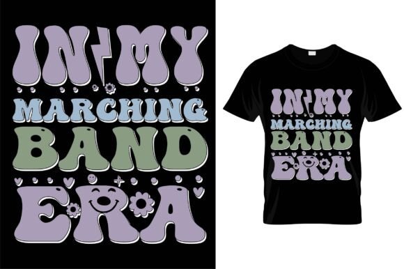 In My Marching Band Era Svg Retro Wavy
