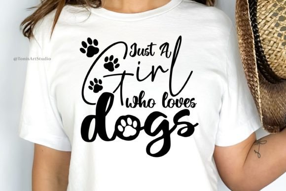 Just a Girl Who Loves Dogs Svg