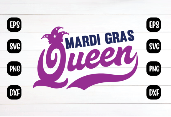 Mardi Gras Queen Svg Design
