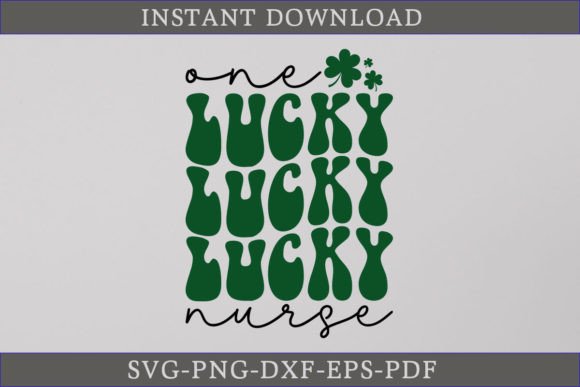 One Lucky Nurse Retro Gift Shirt SVG