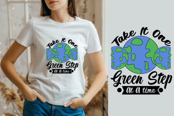 Take It One Green Step at a Time SVG