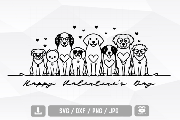 Valentine's Day Dog Svg, Funny Valentine